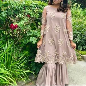 Pakistani Indian Formal Sharara Suit